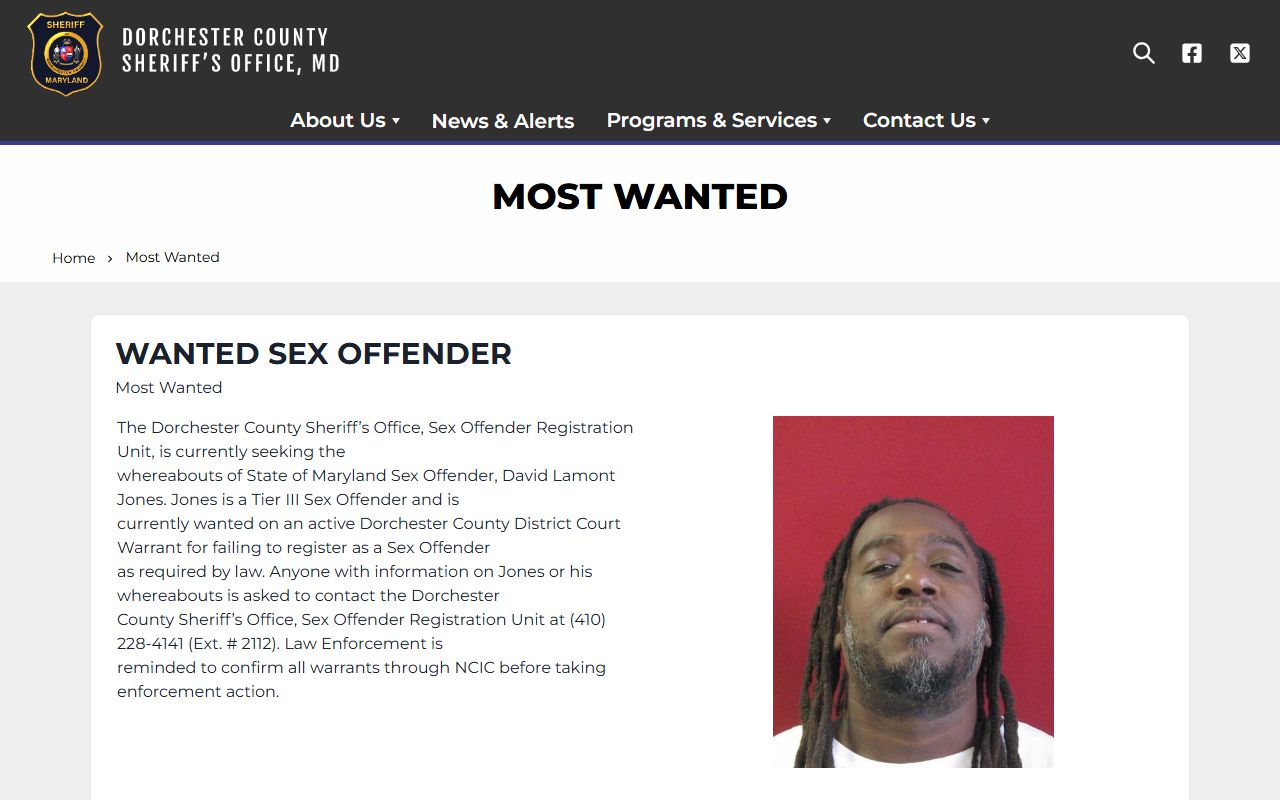 Dorchester County jail mugshots most wanted feature distinction